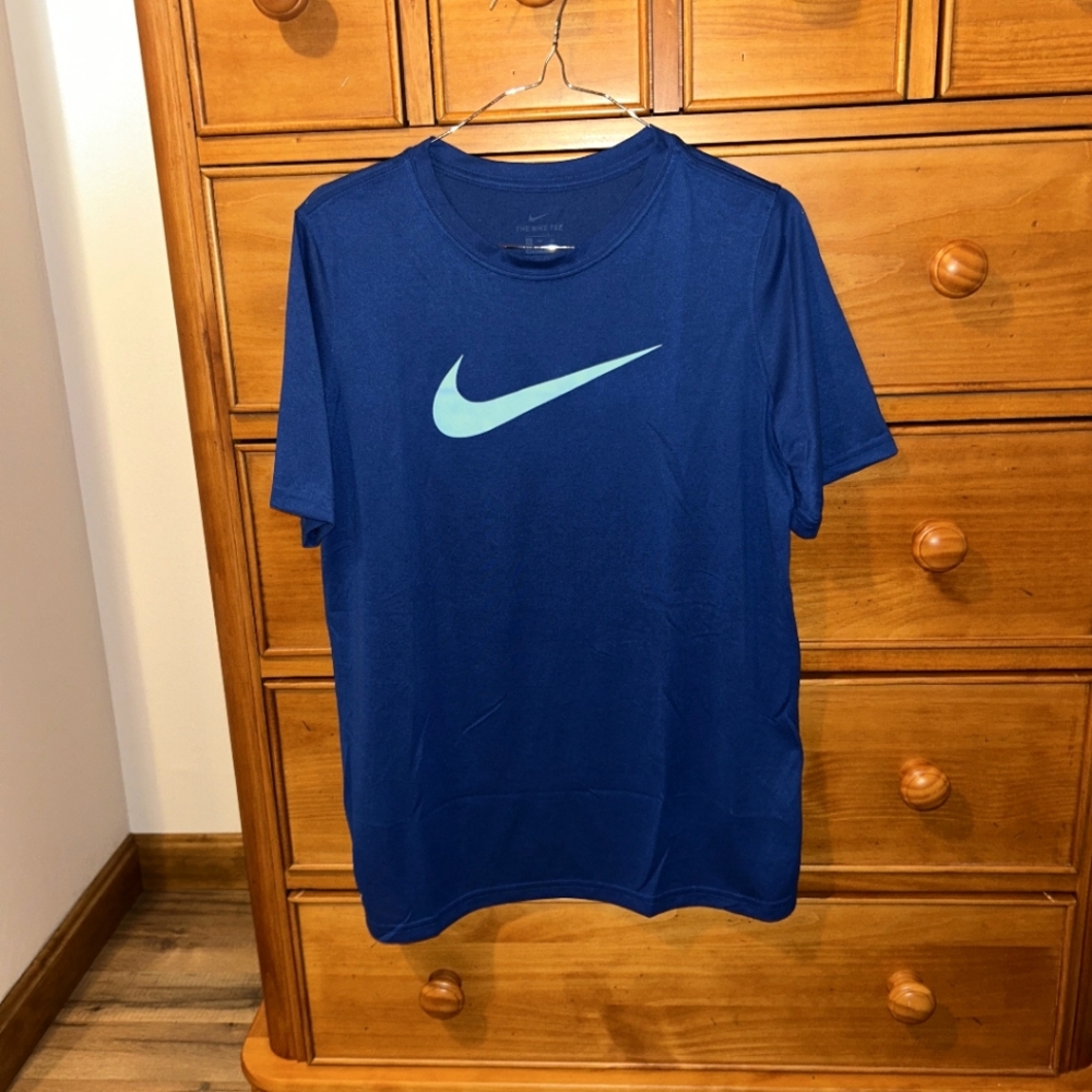 Blue Nike Dri-Fit Short Sleeve Tee. Size Boys XL!